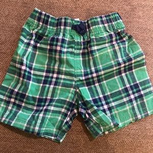 18 months plaid boys shorts new- no tag